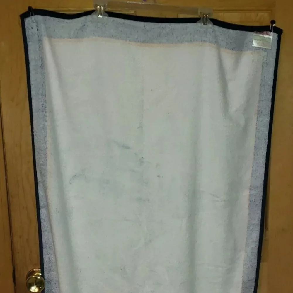 Vtg Impact La Plage BeachTowel Dolphin Fish Ocean 56